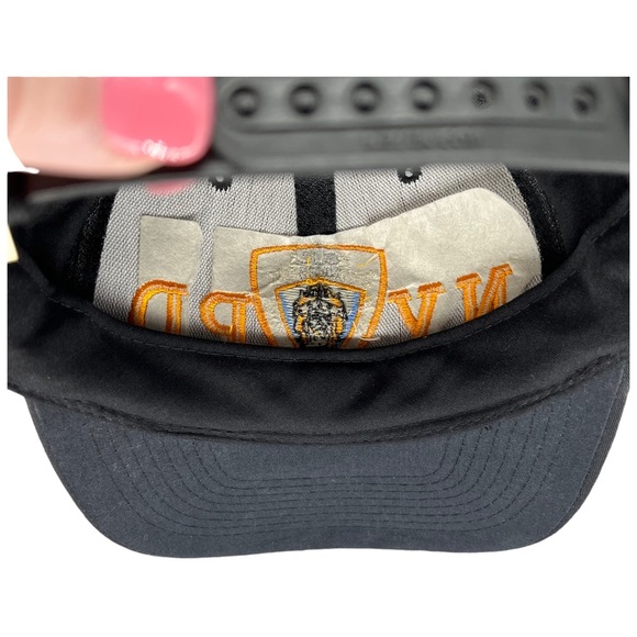 NYPD Vintage 1990s Strapback Black Hat Cap Adjustable - Picture 8 of 10